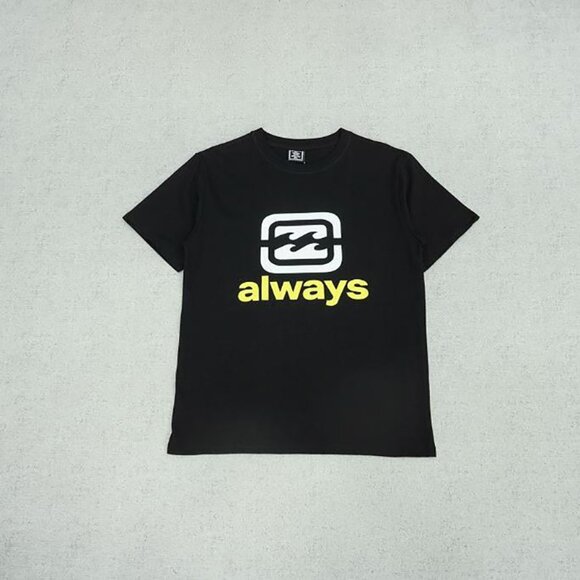 Always Black Fashion Logo Short Sleeve T Shirt